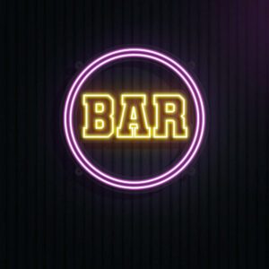 Bar Circle Neon Sign
