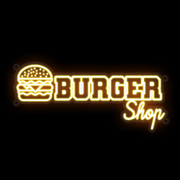 Burger Shop Neon Sign - Image 3