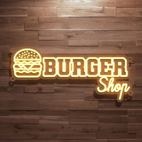 Burger Shop Neon Sign