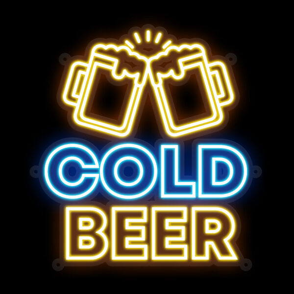 Cold Beer Neon Sign - Image 3