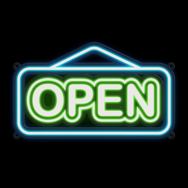 Open Neon Sign - Image 3