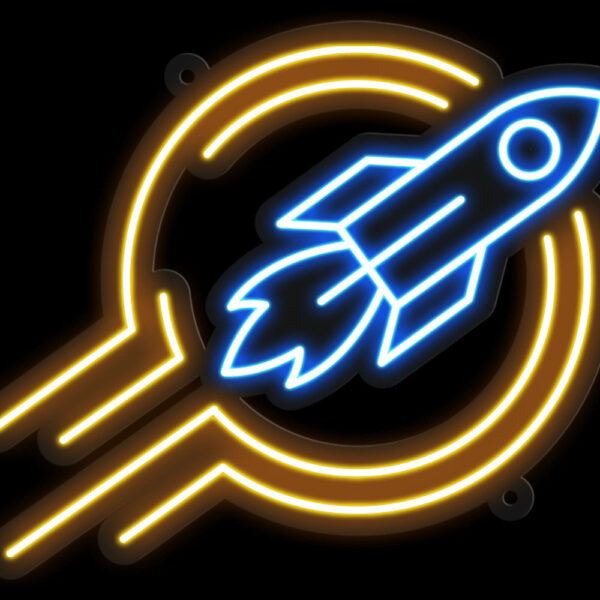 Rocketship Neon Sign - Image 2