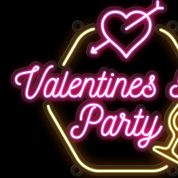 Valentine’s Day Party Neon Sign - Image 3