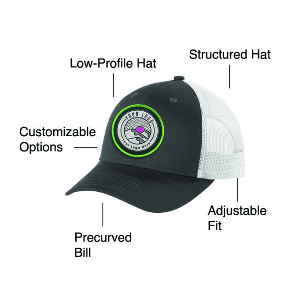 Custom Port Authority C112LP Low-Profile Snapback Trucker Cap - Image 4