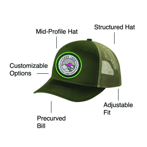 Custom Port Authority C115 Five-Panel Retro Trucker Cap - Image 4