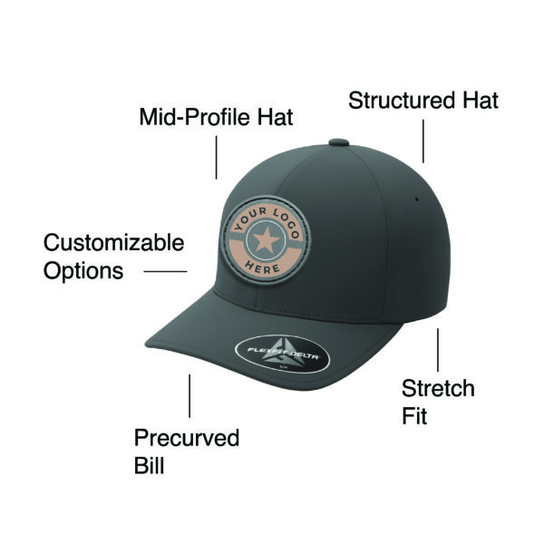 Custom Port Authority C938 Flexfit Delta Cap - Image 4