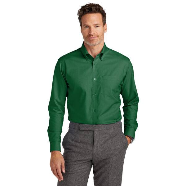 Custom Brooks Brothers BB18002 Wrinkle-Free Stretch Nailhead Shirt - Image 4