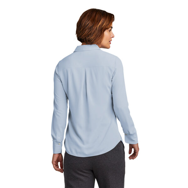 Custom Brooks Brothers BB18007 Women’s Full-Button Satin Blouse - Image 3