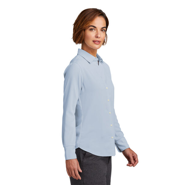 Custom Brooks Brothers BB18007 Women’s Full-Button Satin Blouse - Image 2