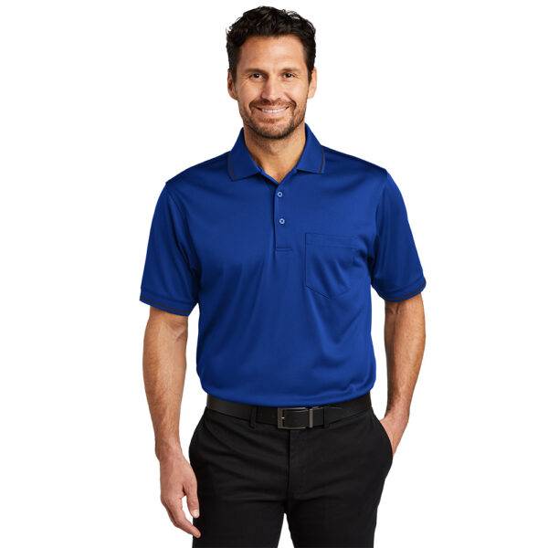 Custom CornerStone CS415 Select SnagProof Tipped Pocket Polo - Image 6