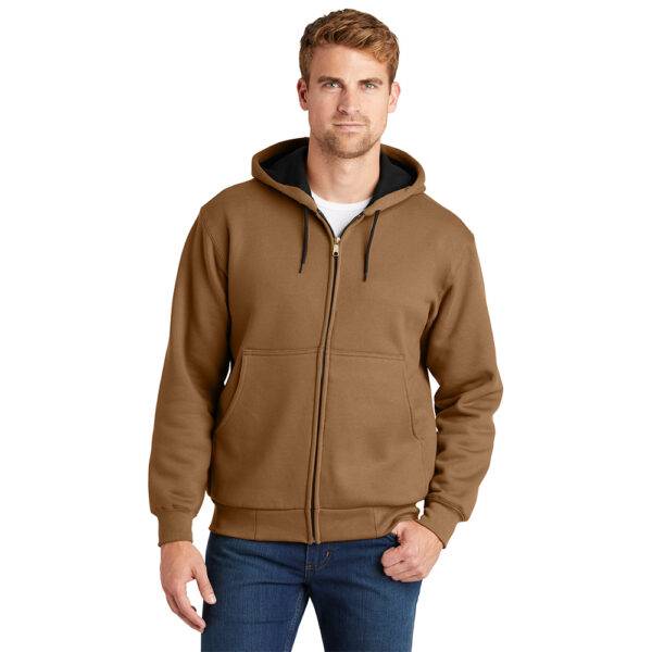 Custom CornerStone CS620 Heavyweight Full-Zip Hooded Sweatshirt with Thermal Lining - Image 6