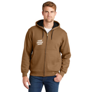 Custom CornerStone CS620 Heavyweight Full-Zip Hooded Sweatshirt with Thermal Lining