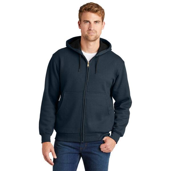 Custom CornerStone CS620 Heavyweight Full-Zip Hooded Sweatshirt with Thermal Lining - Image 7