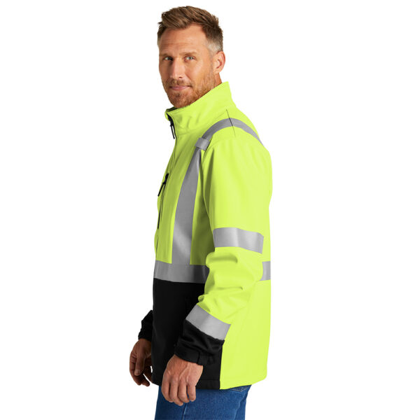 Custom CornerStone CSJ503 ANSI 107 Class 3 Soft Shell Jacket - Image 2