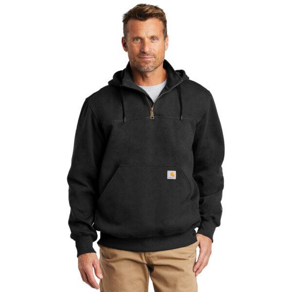 Custom Carhartt CT100617 Rain Defender® Paxton Heavyweight Hooded Zip Mock Sweatshirt - Image 4