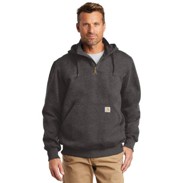 Custom Carhartt CT100617 Rain Defender® Paxton Heavyweight Hooded Zip Mock Sweatshirt - Image 5