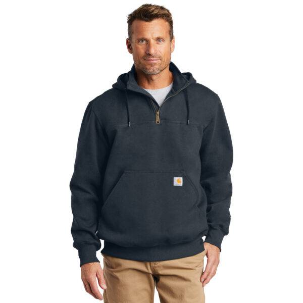 Custom Carhartt CT100617 Rain Defender® Paxton Heavyweight Hooded Zip Mock Sweatshirt - Image 6