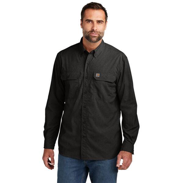 Custom Carhartt CT105291 Force Solid Long Sleeve Shirt - Image 4