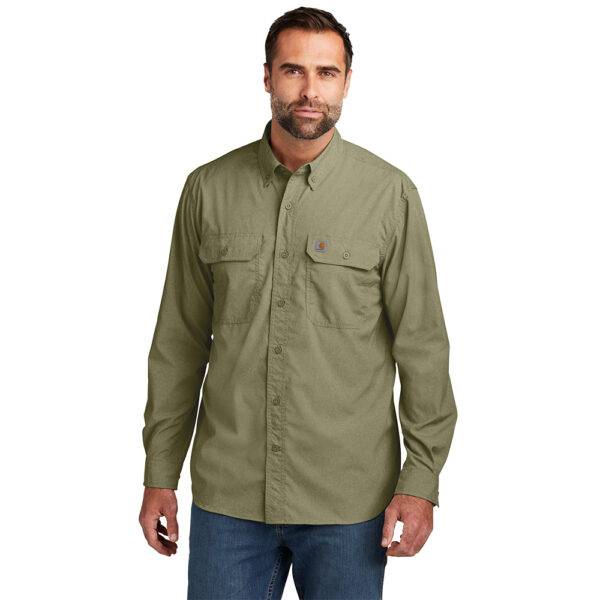 Custom Carhartt CT105291 Force Solid Long Sleeve Shirt - Image 5