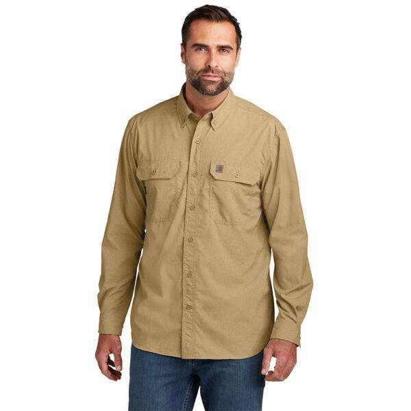 Custom Carhartt CT105291 Force Solid Long Sleeve Shirt - Image 6