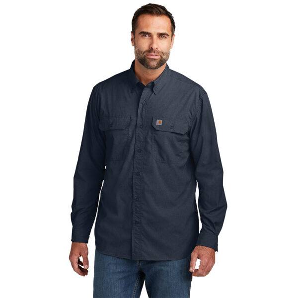 Custom Carhartt CT105291 Force Solid Long Sleeve Shirt - Image 7