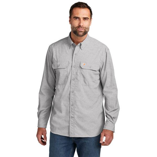 Custom Carhartt CT105291 Force Solid Long Sleeve Shirt - Image 8