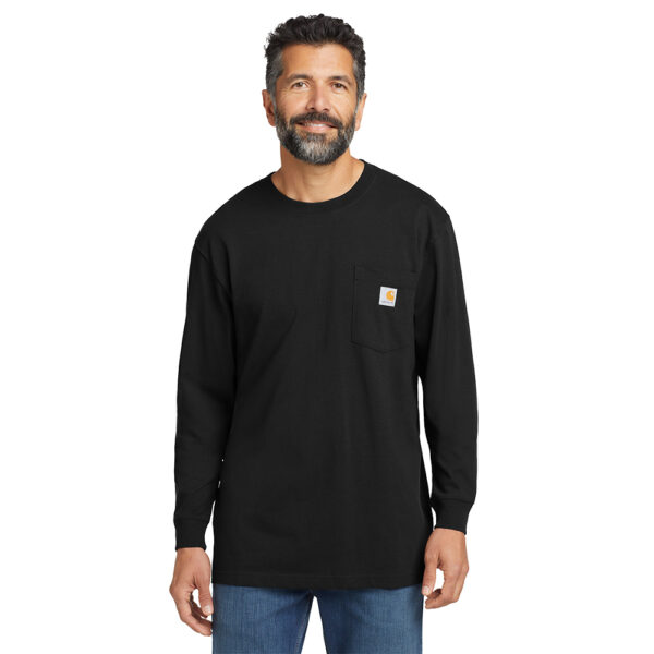 Custom Carhartt CTK126 Workwear Pocket Long Sleeve T-Shirt - Image 4