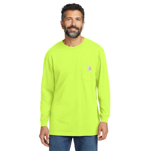 Custom Carhartt CTK126 Workwear Pocket Long Sleeve T-Shirt - Image 5