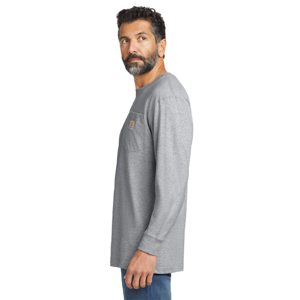 Custom Carhartt CTK126 Workwear Pocket Long Sleeve T-Shirt - Image 3