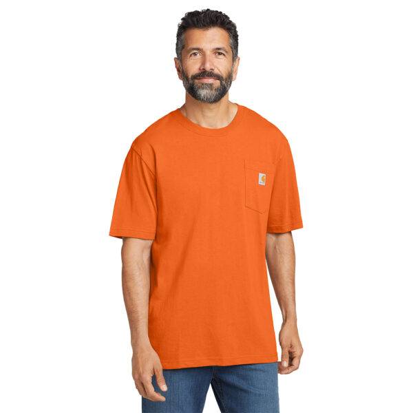 Custom Carhartt CTK87 Workwear Pocket Short Sleeve T-Shirt - Image 7