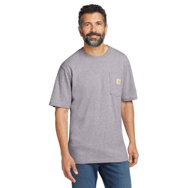 Custom Carhartt CTK87 Workwear Pocket Short Sleeve T-Shirt - Image 11