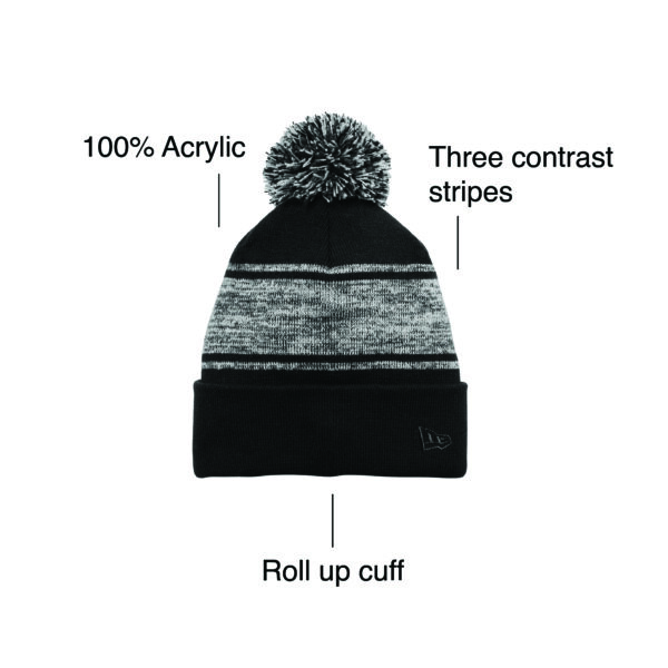 Custom New Era NE909 Knit Chilled Pom Beanie - Image 3