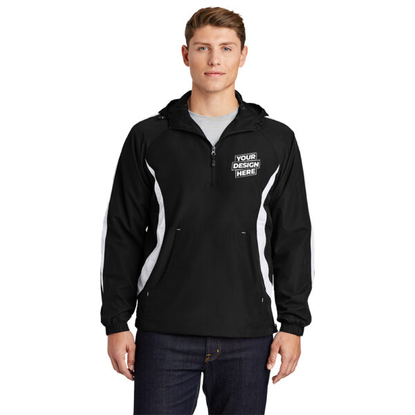 Custom Sport-Tek JST63 Colorblock Raglan Anorak
