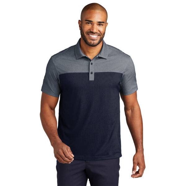 Custom Port Authority K831 Fine Pique Blend Blocked Polo - Image 6