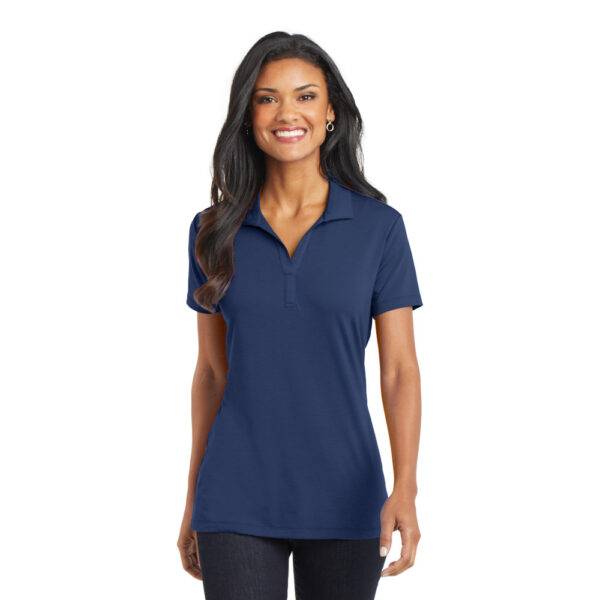 Custom Port Authority L568 Ladies Cotton Touch Performance Polo - Image 6