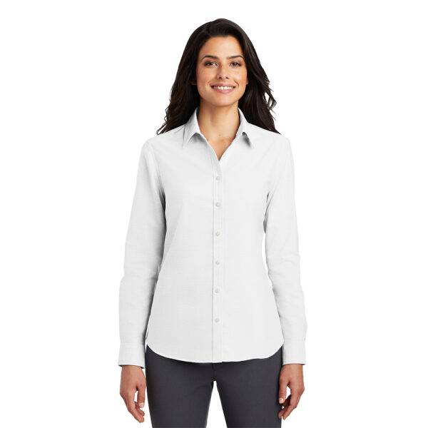 Custom Port Authority L658 Ladies SuperPro Oxford Shirt - Image 15