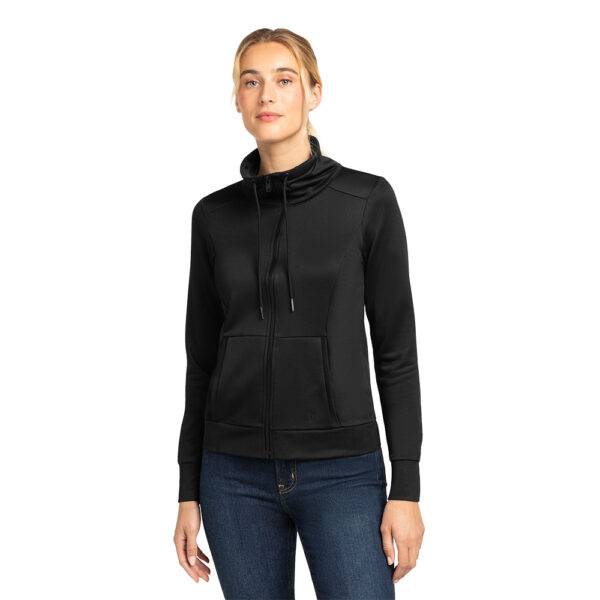 Custom Nike NKFD9890 Ladies Club Fleece Sleeve Swoosh Full-Zip Hoodie - Image 4