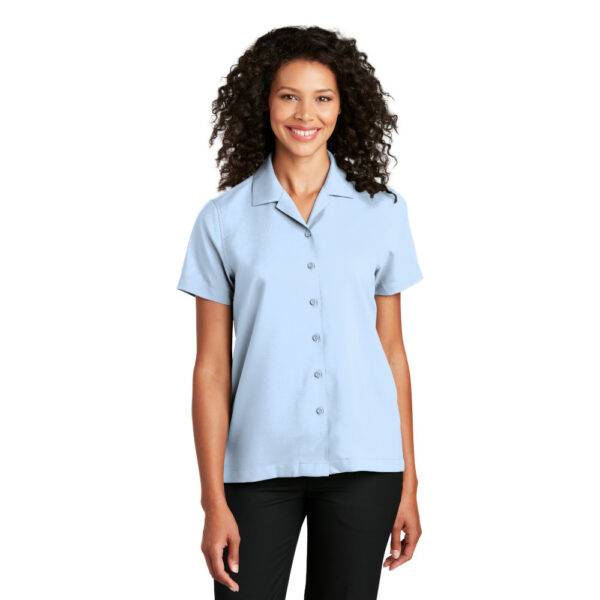 Custom Port Authority LW400 Ladies Short Sleeve Performance Staff Shirt - Image 5