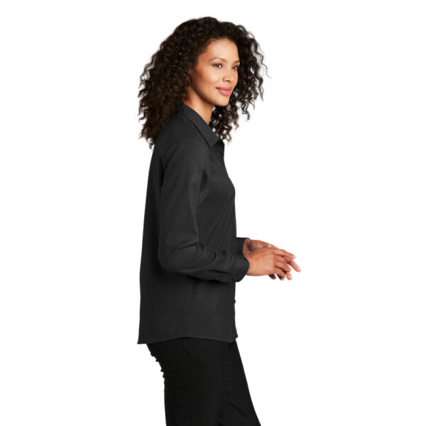 Custom Port Authority LW401 Ladies Long Sleeve Performance Staff Shirt - Image 2