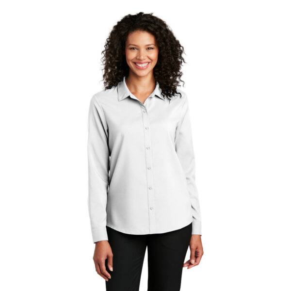 Custom Port Authority LW401 Ladies Long Sleeve Performance Staff Shirt - Image 10