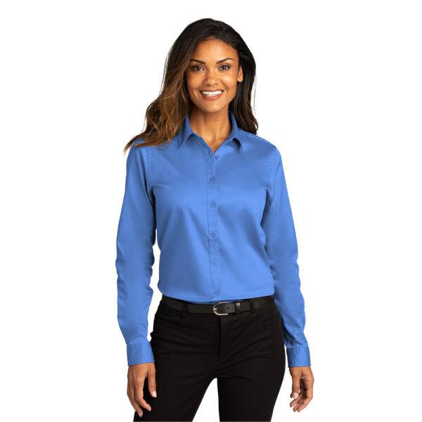 Custom Port Authority LW808 Ladies Long Sleeve SuperPro React Twill Shirt - Image 17