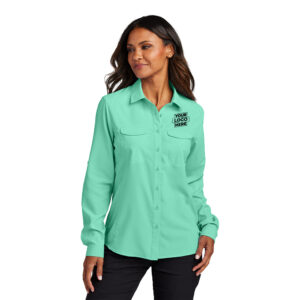 Custom Port Authority LW960 Ladies Long Sleeve UV Daybreak Shirt