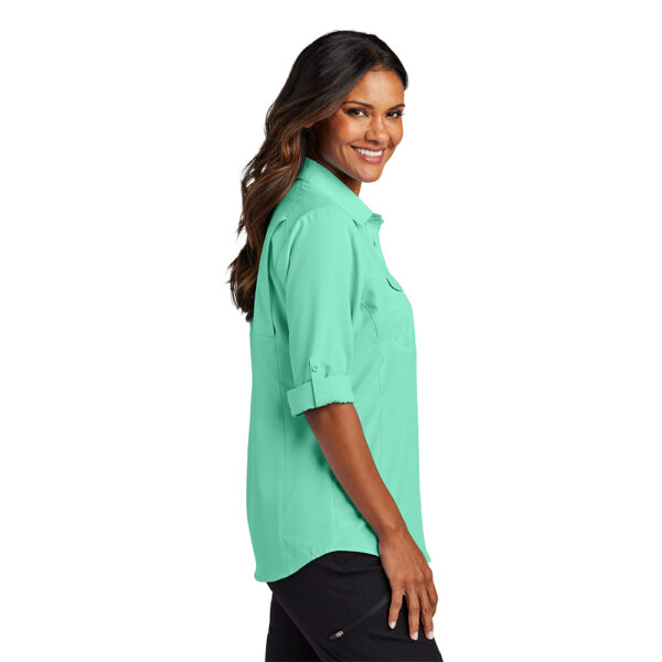 Custom Port Authority LW960 Ladies Long Sleeve UV Daybreak Shirt - Image 2