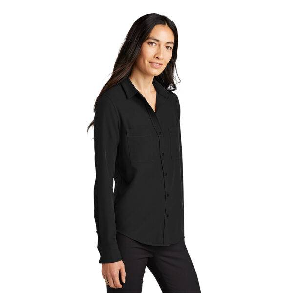 Custom MercerMettle MM2013 Women’s Stretch Crepe Long Sleeve Camp - Image 5