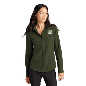 Custom MercerMettle MM2013 Women’s Stretch Crepe Long Sleeve Camp