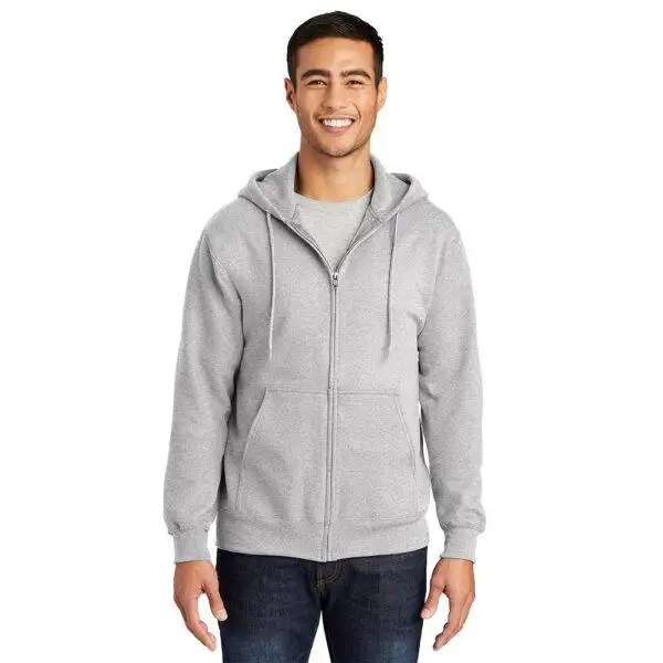 Custom Port & Company PC90ZH Essential Fleece Full-Zip Hooded Sweatshirt - Image 4