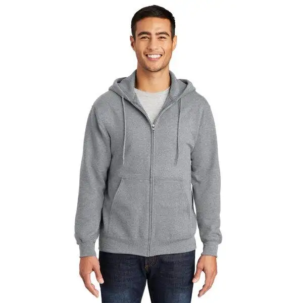 Custom Port & Company PC90ZH Essential Fleece Full-Zip Hooded Sweatshirt - Image 5