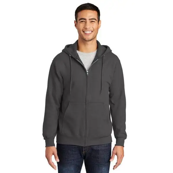 Custom Port & Company PC90ZH Essential Fleece Full-Zip Hooded Sweatshirt - Image 6