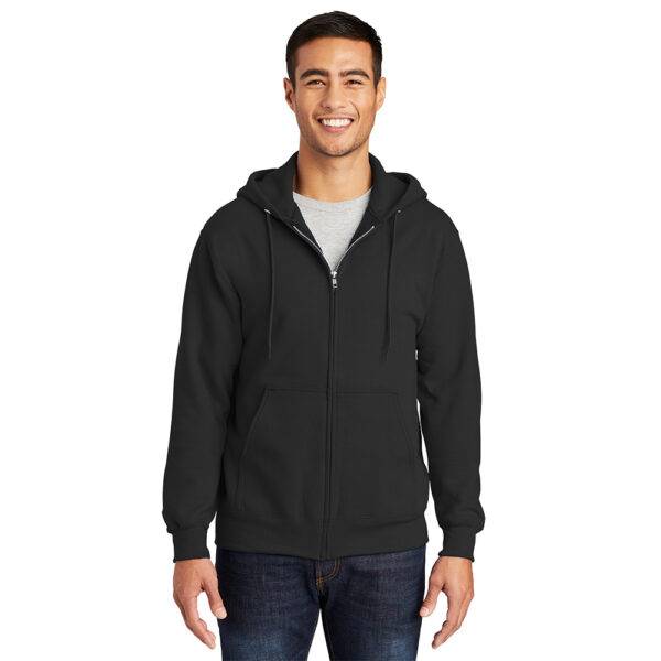 Custom Port & Company PC90ZH Essential Fleece Full-Zip Hooded Sweatshirt - Image 7