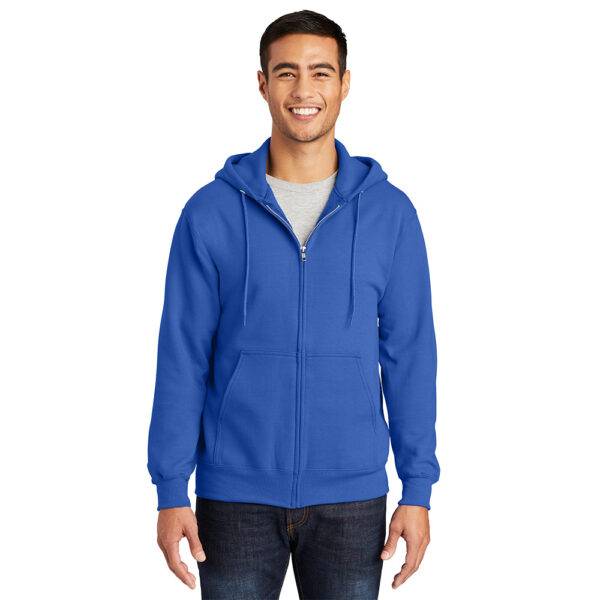 Custom Port & Company PC90ZH Essential Fleece Full-Zip Hooded Sweatshirt - Image 10